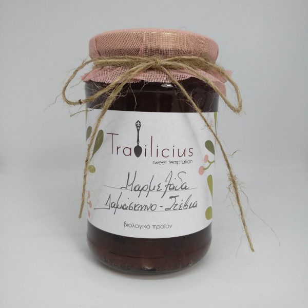 Σπιτική Μαρμελάδα Δαμάσκηνο με Στέβια 500 γρ. Κωδ. /2039